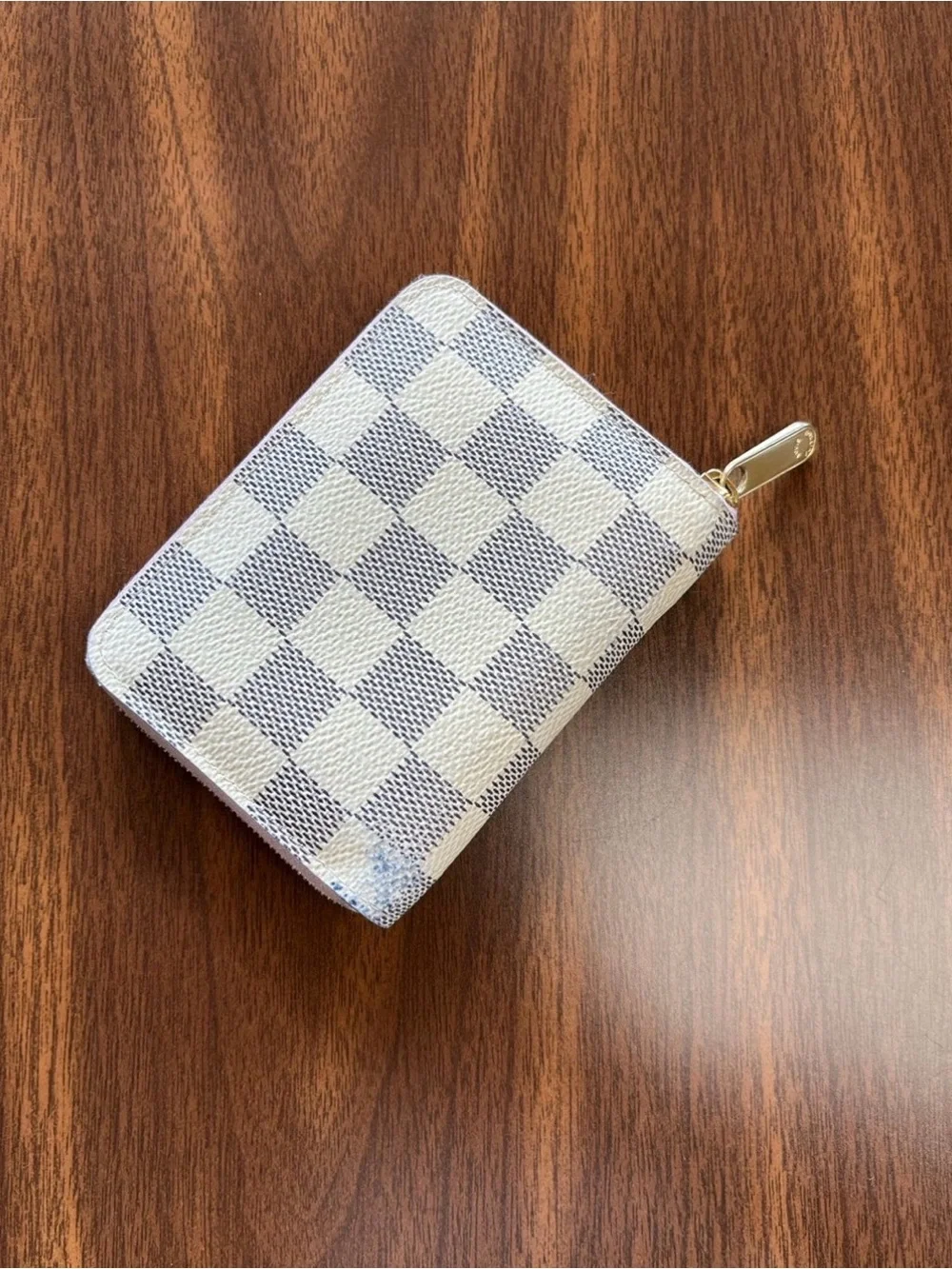 Louis Vuitton Damier Azur zippy coin purse Ballerina